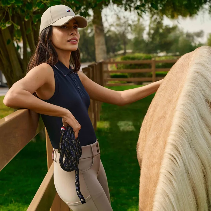 Tommy Hilfiger Cordova Womens Sleeveless Polo Shirt - Desert Sky Pre-Order-1