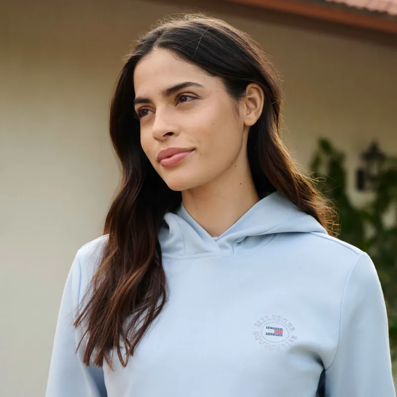 Tommy Hilfiger Hollywood Womens Rhinestone Hoodie - Sweet Blue Pre-Order-4