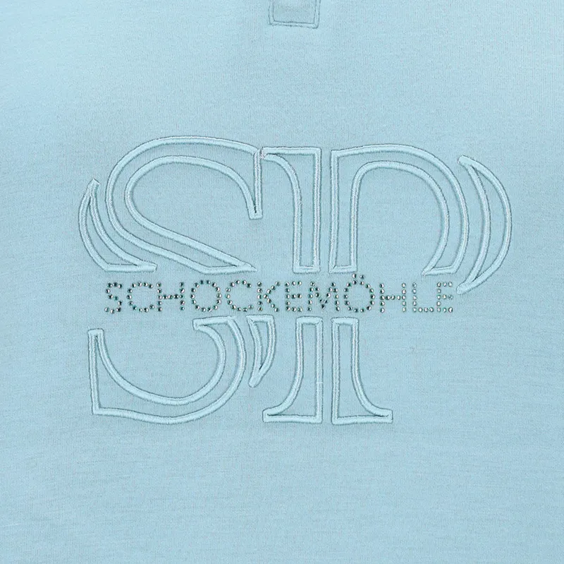 Schockemohle Coletta Womens Quarter Zip Jumper - Milky Blue-3