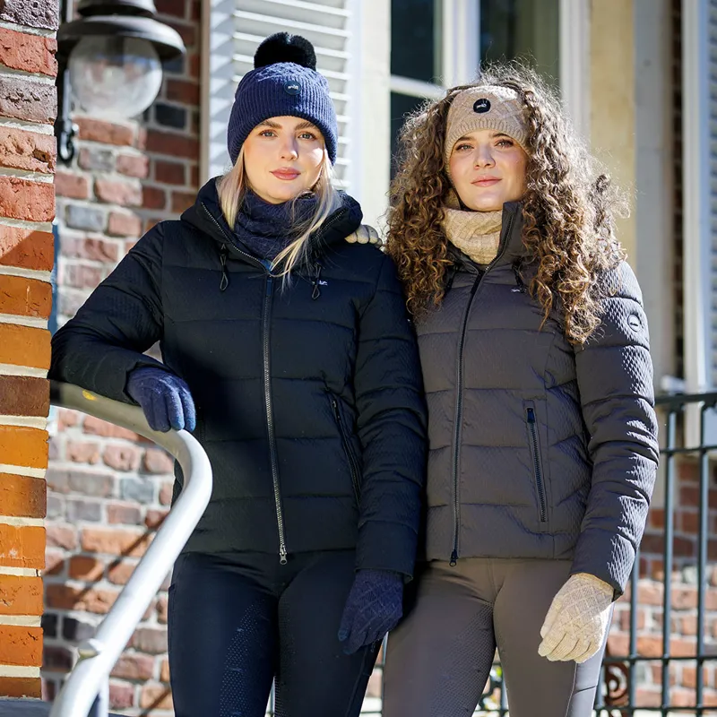 Schockemohle Felica Style Womens Quilted Jacket - Dark Navy-2