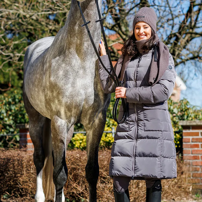 Schockemohle Braided Style Scarf - Dusty Chocolate-1