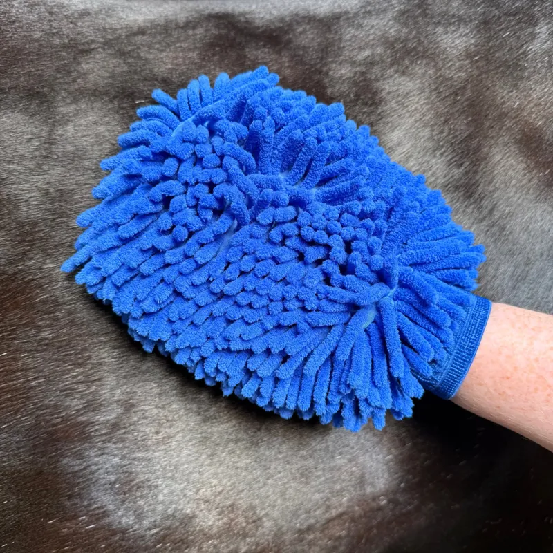 Smart Grooming Microfibre Grooming Mitt - Blue