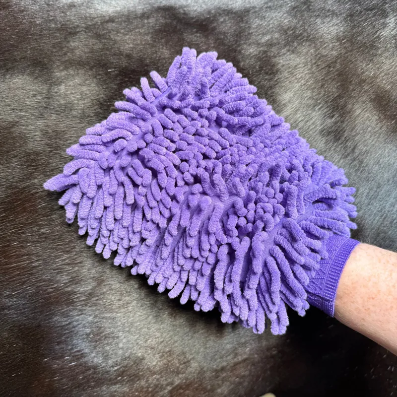 Smart Grooming Microfibre Grooming Mitt - Purple