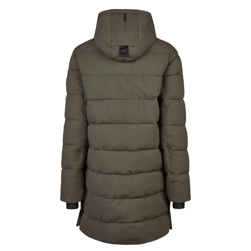 Pikeur Sports 8014 Mens Waterproof Quilted Coat - Deep Khaki-2