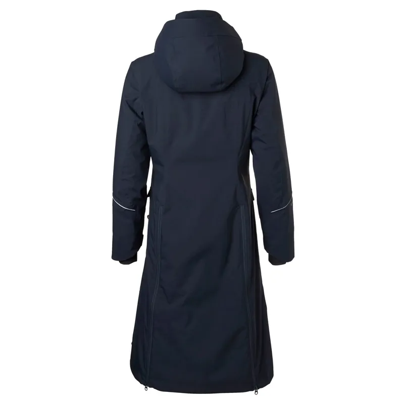 Stierna Nova Ladies Long Waterproof Rain Coat - Midnight Navy-5