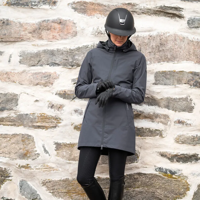 Stierna Storm Ladies Waterproof Rain Coat - Ebony-1