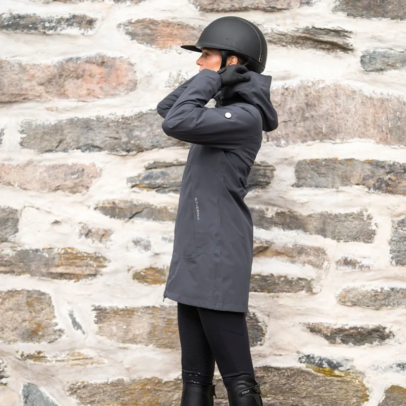 Stierna Storm Ladies Waterproof Rain Coat - Ebony-4