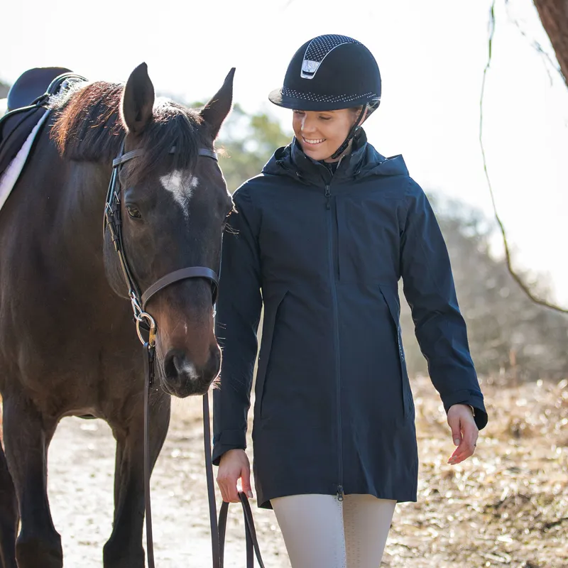 Stierna Storm Ladies Waterproof Rain Coat - Midnight Navy-2