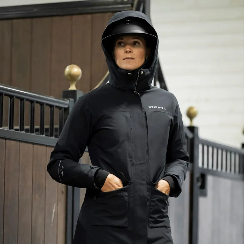 Stierna Stella 2.0 Womens Long Waterproof Coat - Midnight Navy-5