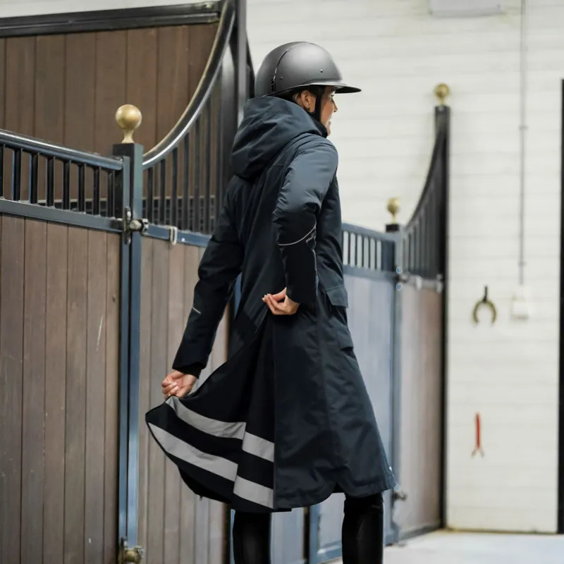 Stierna Stella 2.0 Womens Long Waterproof Coat - Midnight Navy-6