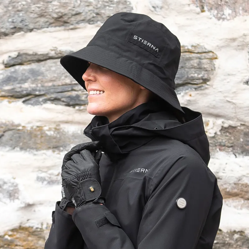 Stierna Storm Waterproof Rain Hat - Black-1