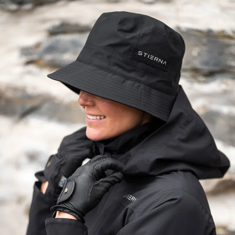 Stierna Storm Waterproof Rain Hat - Black-2