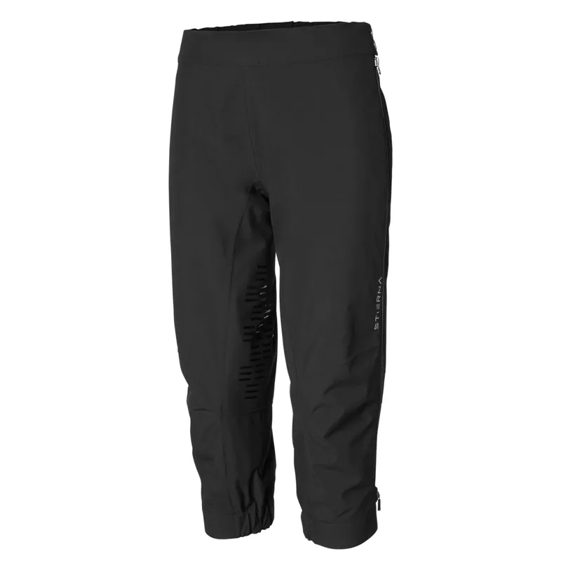 Stierna Storm Womens Short Waterproof Rain Trousers - Black
