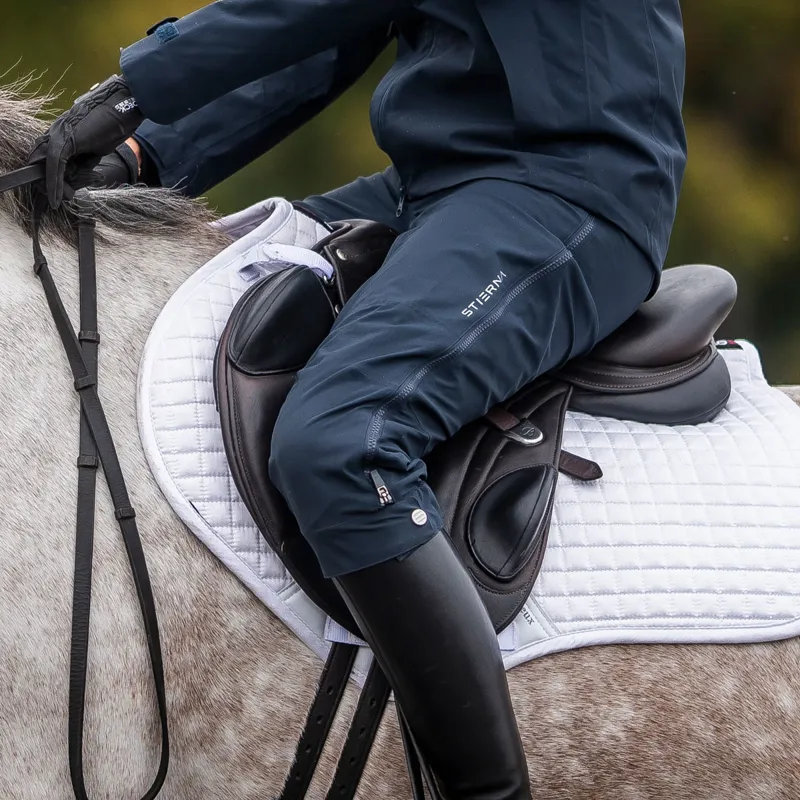 Stierna Storm Womens Short Waterproof Rain Trousers - Midnight Navy-1