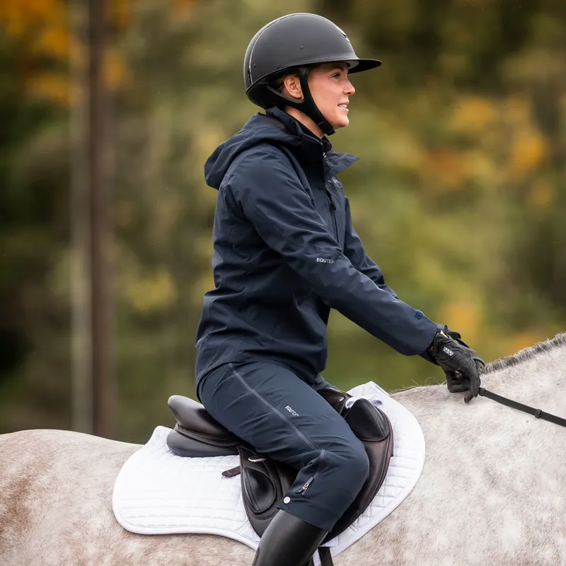 Stierna Storm Womens Short Waterproof Rain Trousers - Midnight Navy-4