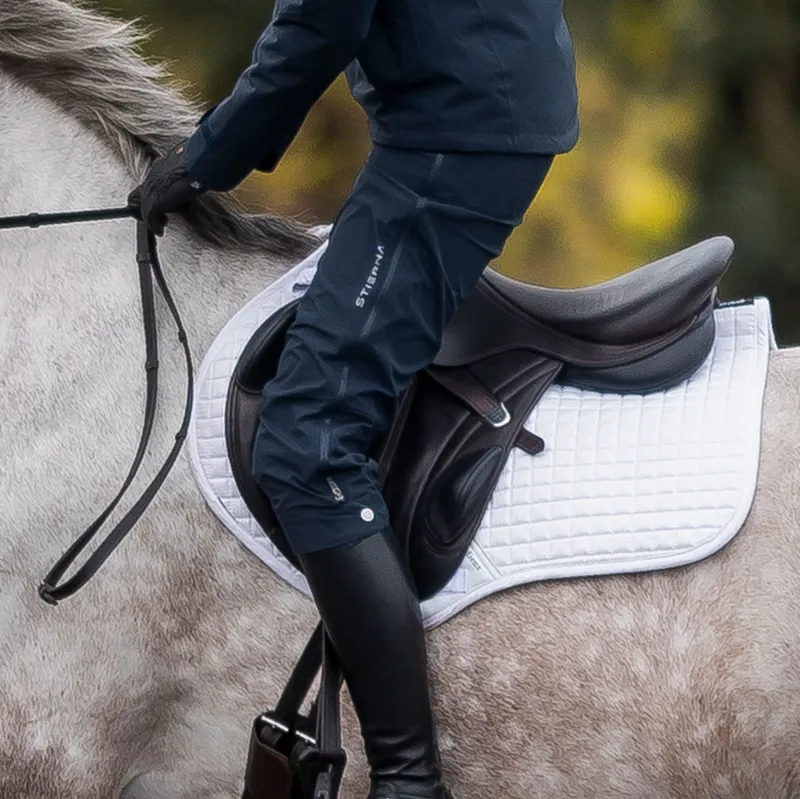 Stierna Storm Womens Short Waterproof Rain Trousers - Midnight Navy-5