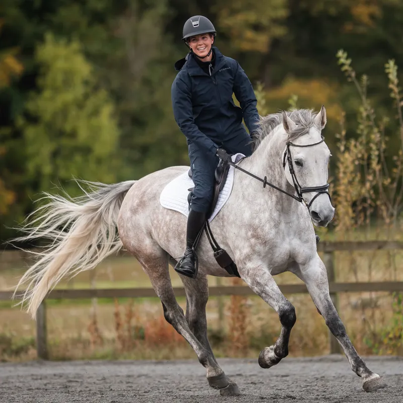 Stierna Storm Womens Short Waterproof Rain Trousers - Midnight Navy-6