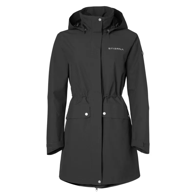 Stierna Cloud Ladies Waterproof Rain Parka - Ebony