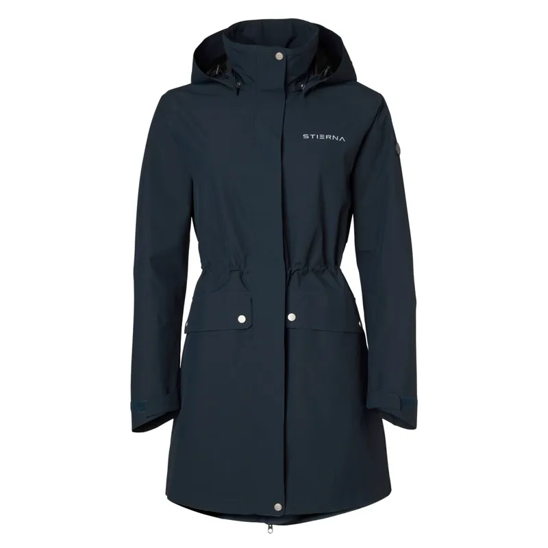 Stierna Cloud Ladies Waterproof Rain Parka - Navy