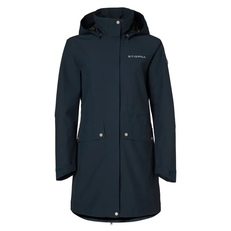 Stierna Cloud Ladies Waterproof Rain Parka - Navy-1
