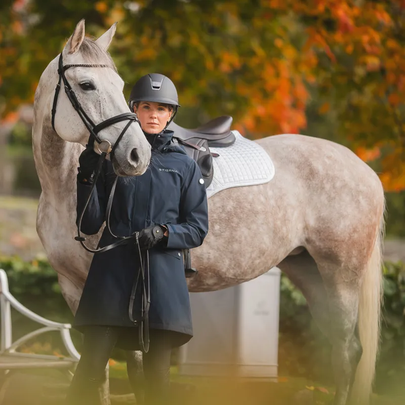 Stierna Cloud Ladies Waterproof Rain Parka - Navy-8