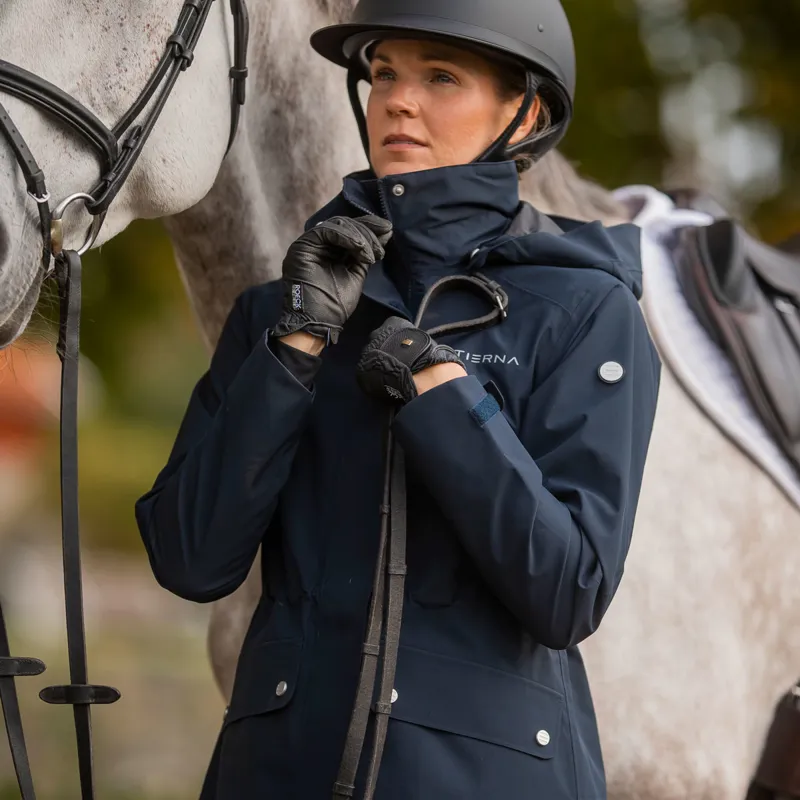 Stierna Cloud Ladies Waterproof Rain Parka - Navy-5