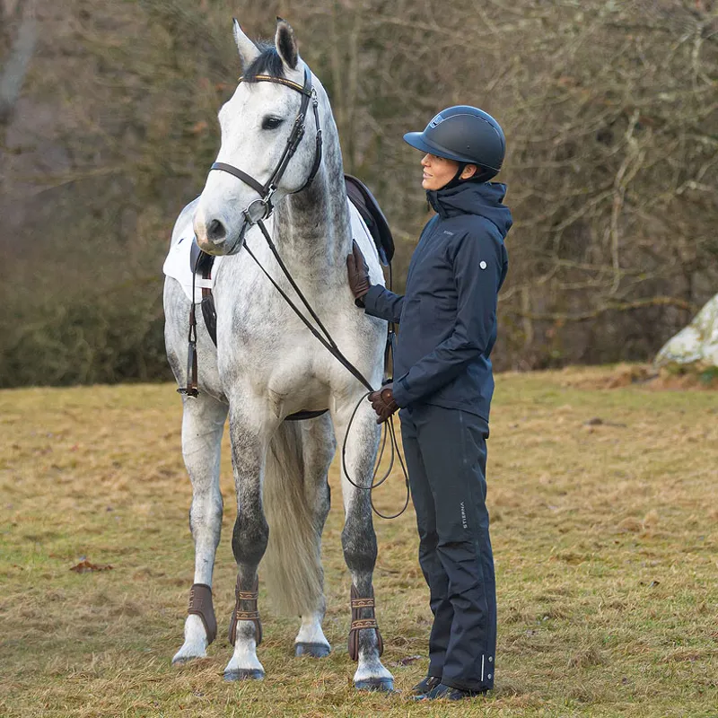 Stierna Storm Ladies Waterproof Rain Trousers - Midnight Navy-6