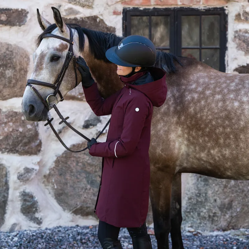 Stierna Stella Winter Womens Short Waterproof Coat - Merlot-4