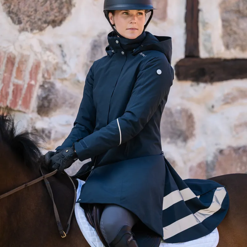 Stierna Stella Winter Womens Short Waterproof Coat - Midnight Navy-5