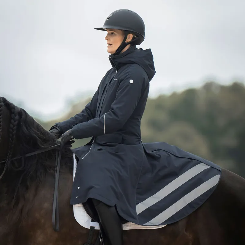 Stierna Stella 2.0 Womens Long Waterproof Coat - Midnight Navy-1
