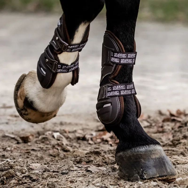 Stubben and Evolution Hybrid Tendon Boots - Brown-2