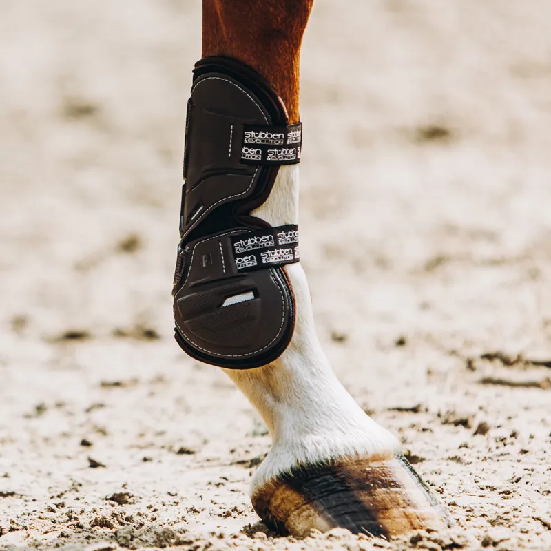 Stubben and Evolution Hybrid Tendon Boots - Brown-3