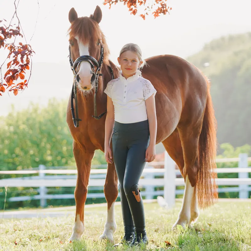 Suedwind Nova Fun Riding Boot Patches - Glitter/Gold-2