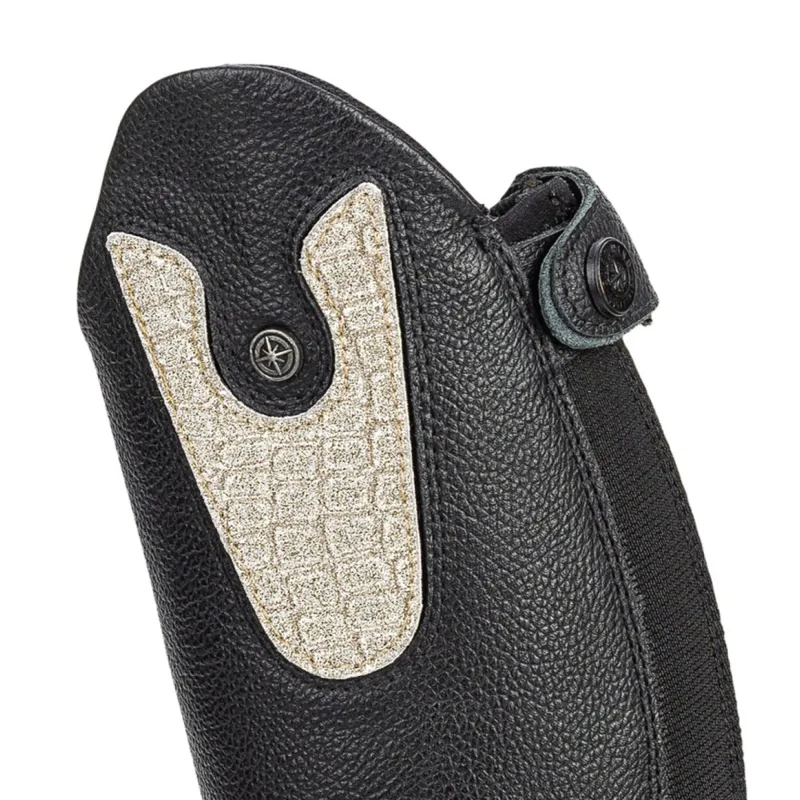 Suedwind Nova Fun Riding Boot Patches - Croco Silver Glitter-1