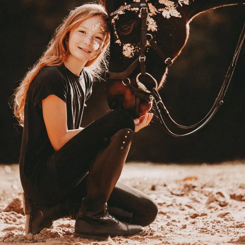 Suedwind Nova Fun Glitter Junior Tall Riding Boots - Black-5