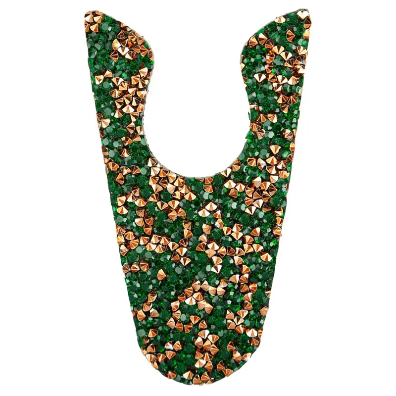 Suedwind Nova Fun Riding Boot Patches - Fine Crystal/Green Rose Gold