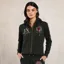 Holland Cooper Team Zip Hoodie Womens - Racing Green