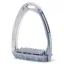 Tech Venice Swarovski Dressage Plus Safety Stirrups - Silver/Titanium