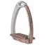 Tech Venice Swarovski Dressage Sloped Safety Stirrups - Silver/Rose Gold