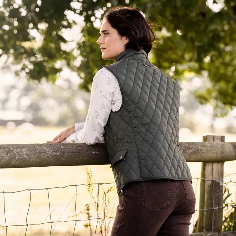 Toggi Storford Ladies Quilted Gilet - Dark Khaki-8