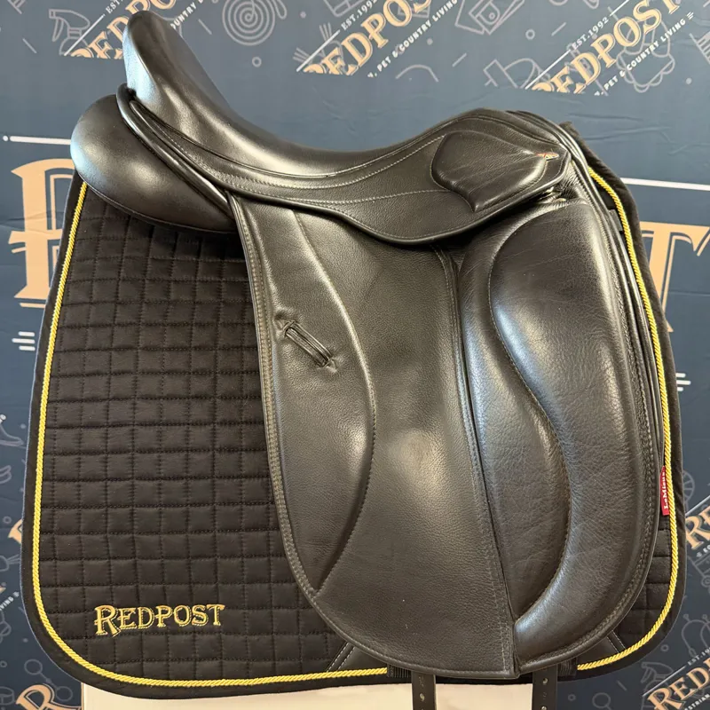 Optimum Performance Monoflap Dressage Saddle - Black 18in MW-1