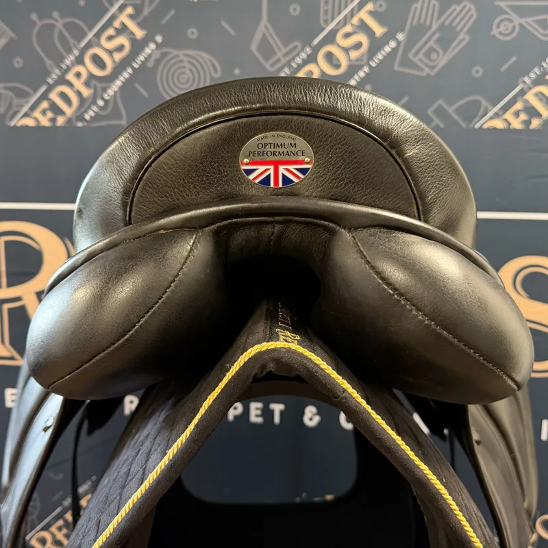 Optimum Performance Monoflap Dressage Saddle - Black 18in MW-2