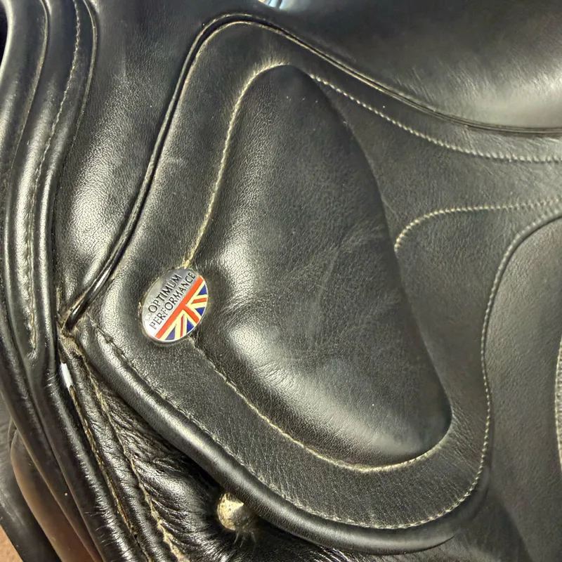 Optimum Performance Monoflap Dressage Saddle - Black 18in MW-7