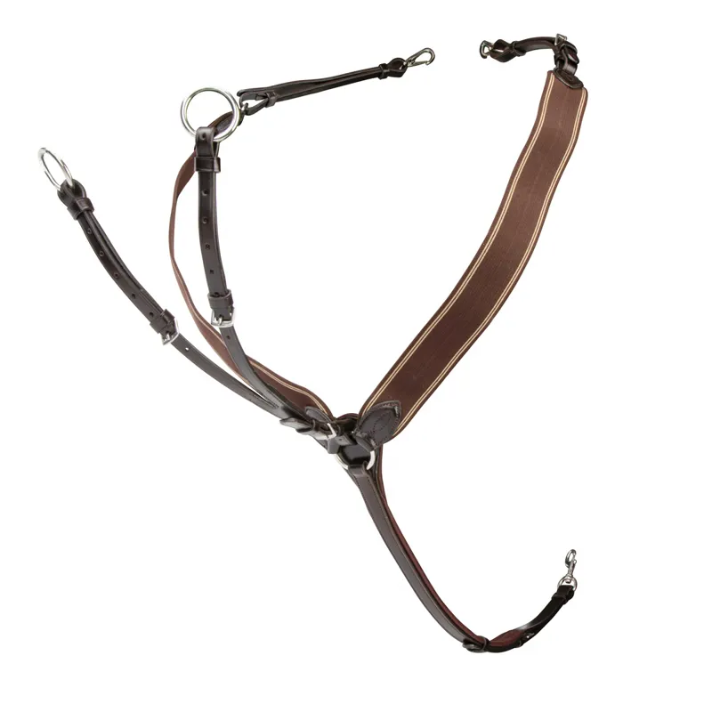 Velociti Lusso Three Point Elastic Breastplate - Havana-2