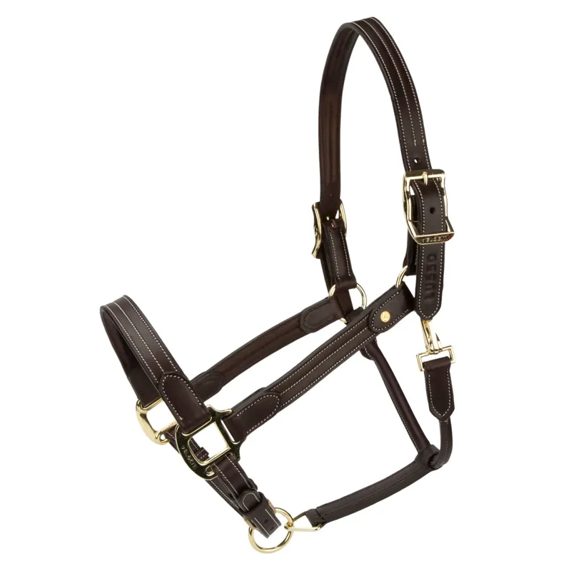 Velociti Lusso Girona Leather Headcollar - Havana