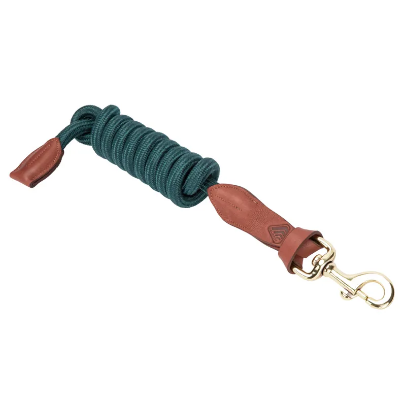 Velociti Lusso Leather Lead Rope - Green