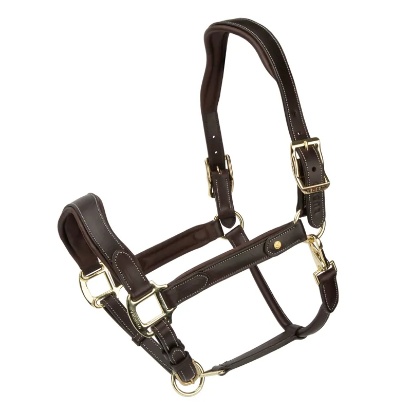 Velociti Lusso Lorca Leather Headcollar - Havana