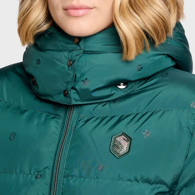 Samshield Billie Emblem Edition Womens Quilted Jacket - Hunter Green-2
