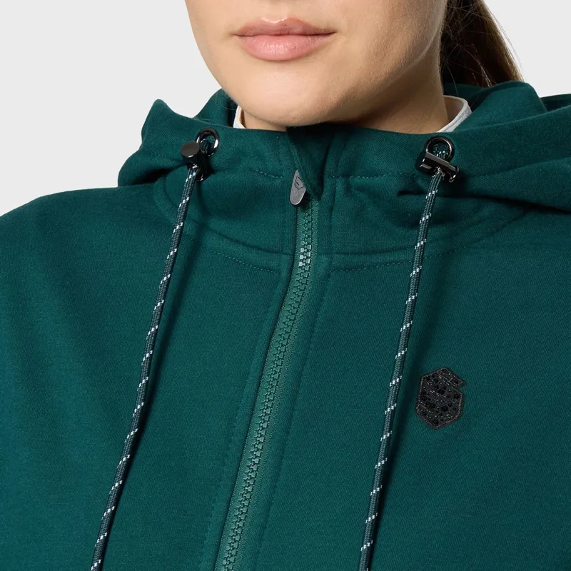 Samshield Filippa Womens Full Zip Hoodie - Hunter Green Pre-Order-2