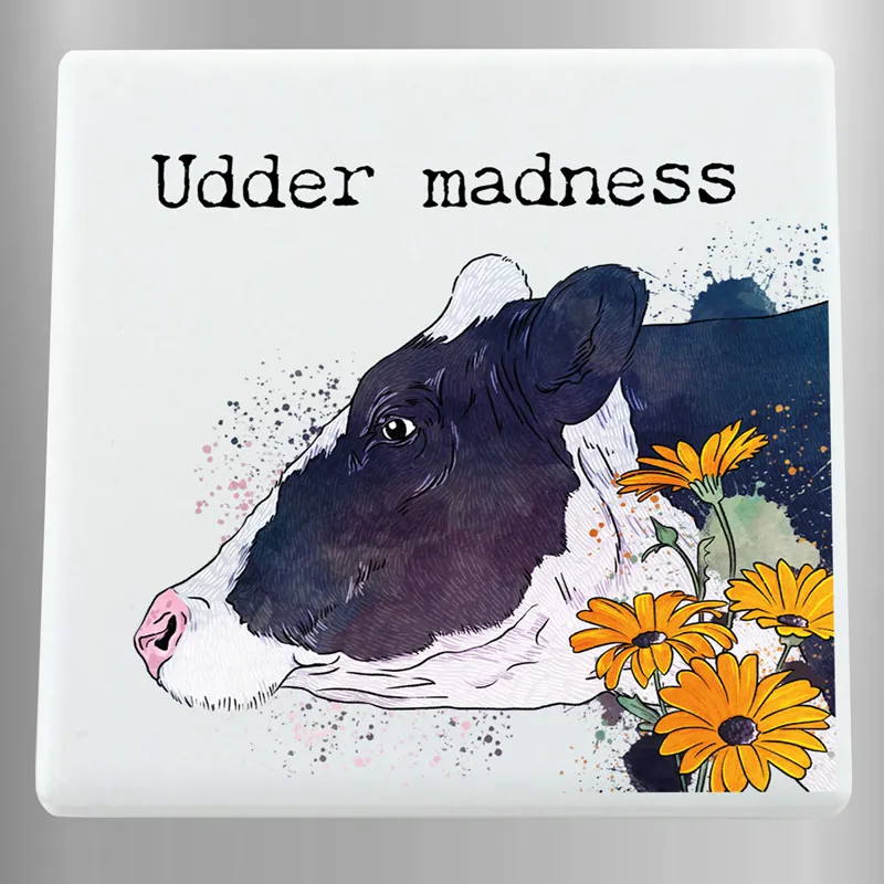 Vivid Squid Ceramic Magnet - Udder Madness